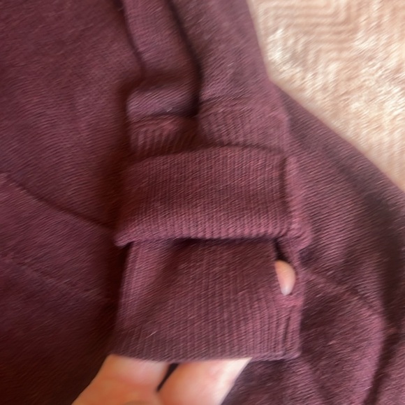Lululemon Sweet Savasana Pullover Knit Hoodie Sweater sz 4 Heathered Bordeaux - Picture 5 of 11